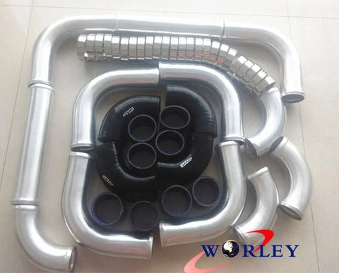Car 2.5" Universal Turbo Boost Intercooler Piping Kit
