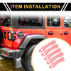 Jeep Wrangler JL JLU (2018-2022) Pink Set of 2 Door Tailgate Handle Covers