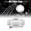 Mitsubishi Silver Tone Aluminum Alloy Gas Engine Oil Filler Cap