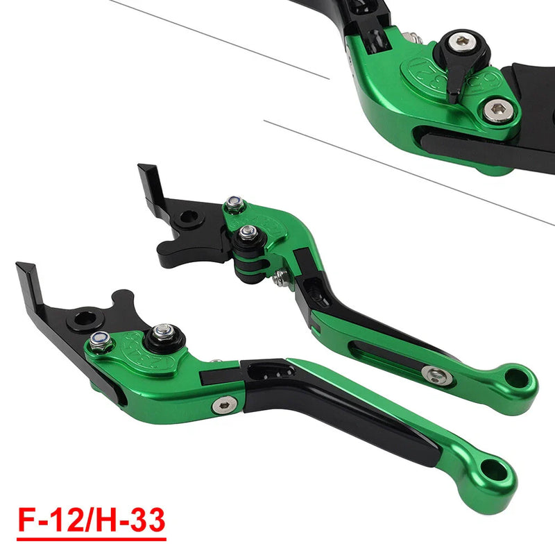 Honda VFR1200 / F CNC Green Extendable Brake Clutch Levers (2010-2014)