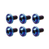 Bike Motor 6 x M6x10mm Titanium Alloy Torx Head Bolts