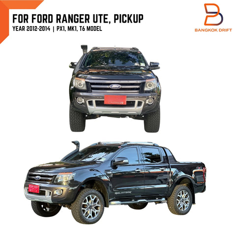 Ford Ranger T6 Silver Black Front Door Side Decal Sticker (2012-2014)