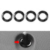 Mercedes Benz GLC Class 4 x Interior Door Lock Pin Cover Rings (2015-2021)