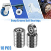 Car 10 x 10x30x9mm Double Rubber Sealed Auto Deep Groove Ball Bearings