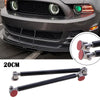 Adjustable Black Front Bumper Lip Splitter Strut Rods
