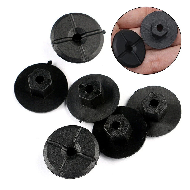Mercedes W201 Pack of 10 Black Liner Plastic Nuts (1982–1993)