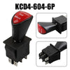 Forward Stop Back 6Pin Latching Slide Rocker Switch