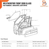 Toyota Hilux LN65 LN56 LN60 4pc Weatherstrip Door Belt (1984-1988)