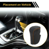 Honda Accord (2008-2012) Black Orange Faux Leather Car Gear Shift Knob Cover