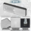 Motorcycle Garbage Cans White 2 x Universal Rectangle Shape Reflector