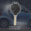 Mercedes-Benz Smart Fortwo Keyless Entry Remote Car Key Fob 433MHz (07-13)