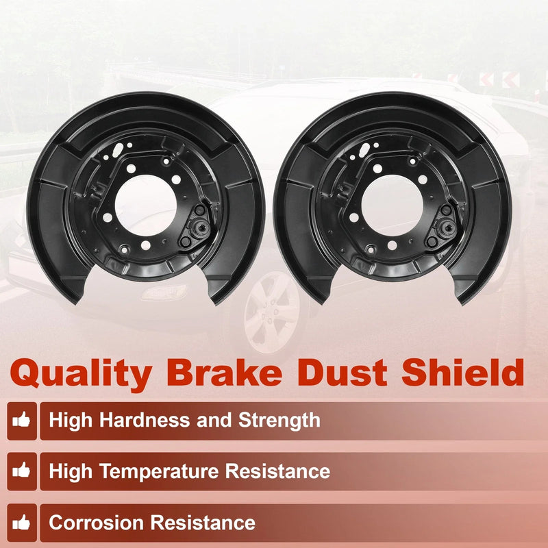 Brake Dust Shield / 2 x Rear Left/Right / Toyota Highlander Lexus RX400h