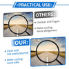 Motorcycle Rear View Mirrors Round Shape Handlebar Mirrors Black 1x