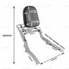 Yamaha V-Star 650 Custom Backrest Sissy Bar Luggage Rack (2003-2011)