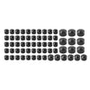 Harley Softail Standard FXST 63X Black Engine Topper Bolt Caps (2000-2006)