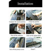 Door Window Pillar Post Cover Trim / Glossy Black / Honda Fit Jazz GK5 (2014–2019)