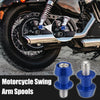 Kawasaki Pair M10x1.5 Blue Motorcycle Swing Arm Spools Sliders Stand