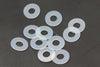 Rondelles Nylon dzus Plastique Transparent m6 6.3mm 13mm Ø0.5mm Épais