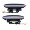 Hyundai Excel X3 (1997-2000) Black Front Rear Outer Door Handle Set of 4
