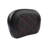 Harley Electra Glide Red Stitching Sissy Bar Backrest Pad (2014-2023)