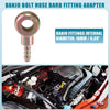 Motorcycle Universal 10mm ID Banjo Bolt Hose Barb Fitting Adapter