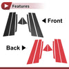 Nissan Teana Black Carbon Fiber Door Pillar Window Trim (2002-2007)