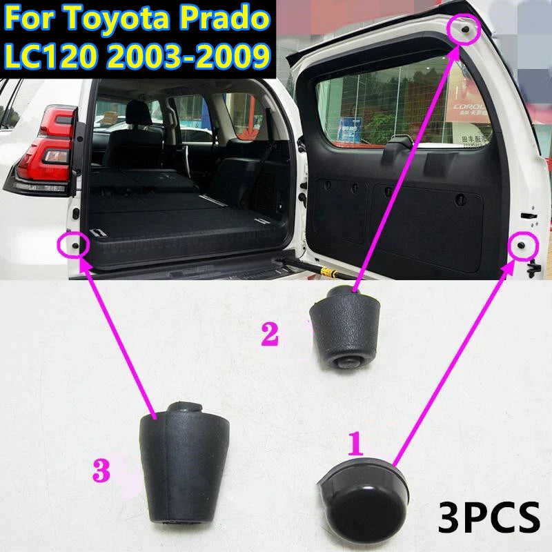 Toyota Prado 3 x Rear Trunk Tailgate Rubber Stopper Cushion (2002–2009)