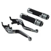 Suzuki GSX1400 Titan Extendable Brake Clutch Levers Grips Set (2001-2008)