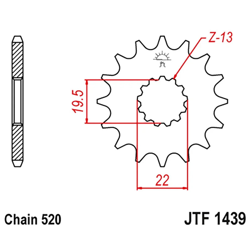 Suzuki Quadrunner 160 LT160E LT160 12T Front Sprocket JT Sprockets