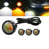 12V 15W 4pcs LED Car Lights White Yellow Daytime Running Signals