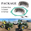 John Deere 750 / 770 / 790 / 3005 2 x brake shoes w/gasket