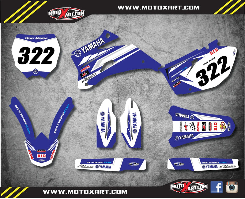 Yamaha YZF 250 (2006-2009) - PREMIERE STYLE Decals Custom Graphic Kit