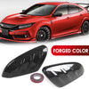 Honda Civic 2 x Forged Black Add-On MU Style Side Mirror Cover Caps (2016-2020)