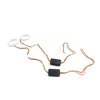 Car Headlight Retrofit 70MM White Amber Switchback LED Halo Rings