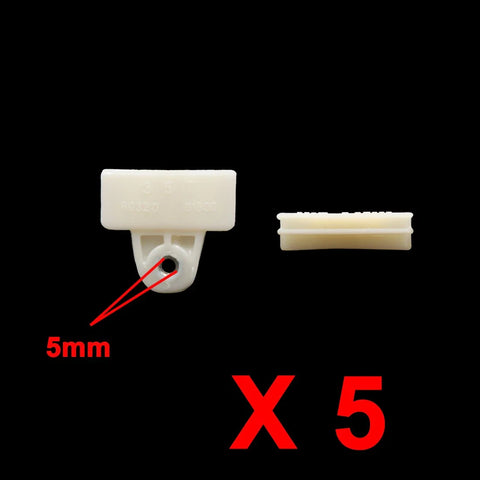 Nissan 5 x White Window Glass Channel Support Clips (2000-2006)