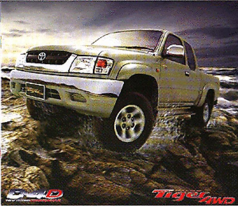 Toyota Hilux MK4 (1998-2004) White / Red LH Rear Tail Light Lens