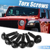 Jeep Wrangler (2007-2018) - 6 pcs Extra Long Black Torx Screws