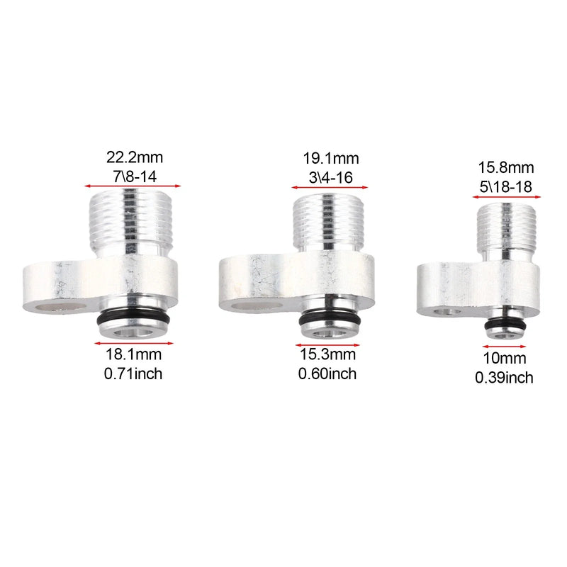 Enhanced Vehicle Aluminum Car AC Fitting Adapter