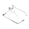 Harley Touring Chrome/Black Saddlebag Brackets (2009-2013)
