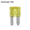 Boat Truck RV SUV Motorcycle 25pcs 20A Car Mini Blade Fuses