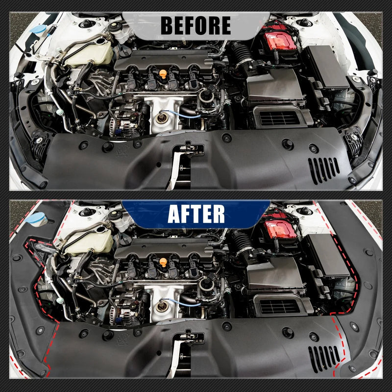 Honda Civic Engine Bay Side Panel Covers (2016-2020)