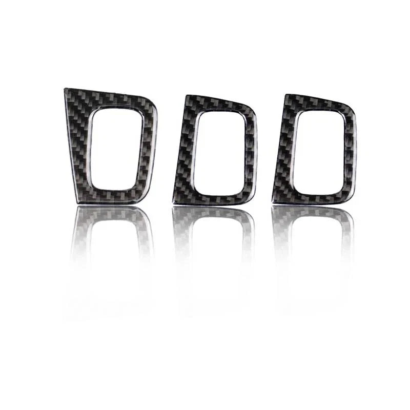 Benz C GLC Class 2015-2018 Carbon Fiber Window Switch Buttons Cover Trim Fit