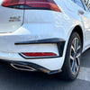 VW Golf 1 Pair Black Rear Bumper Spoiler Fog Light Covers (2016-2019)