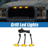 Ford F150 F250 F350 (2015-2023) Amber Black Grill LED Light Set