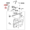 Toyota Hilux 10 x Side View Mirror Triangle Clips (2005-2014)