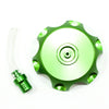 110cc 125cc PIT Dirt Bike Green Alloy Gas Fuel Tank Cap + Breather