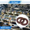 Oil Seal 40x62x10mm Seal Ring Rotary Shaft Seal FKM Rubber Brown 2 x
