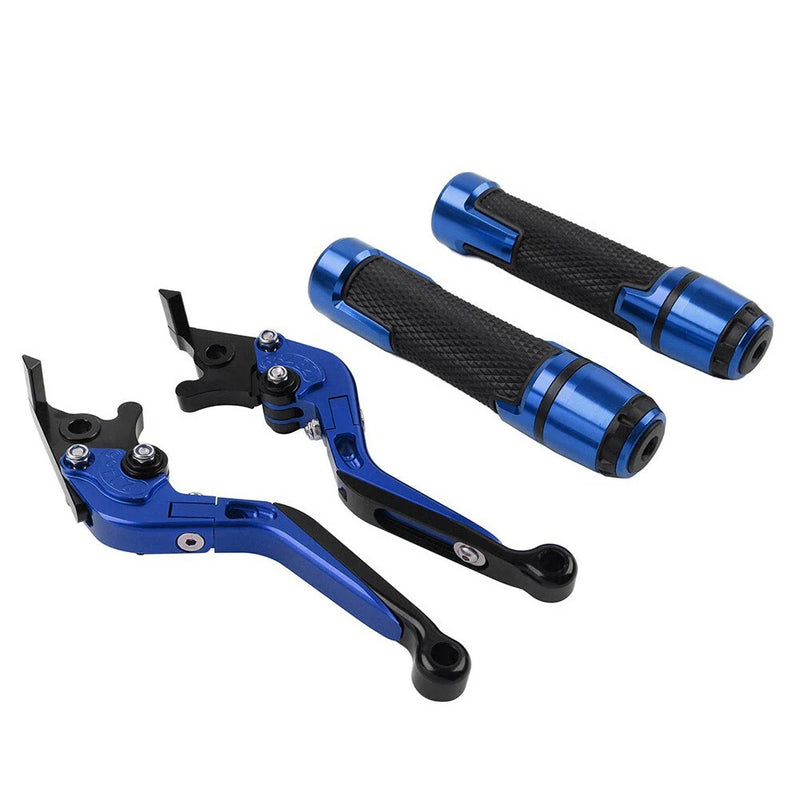 Honda CBR150R CBR250R Blue Extendable Brake Clutch Levers (2011-2017)