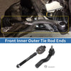 Ford Fusion, Lincoln MKZ 4 x Front Inner Outer Tie Rod Ends (2006-2020)