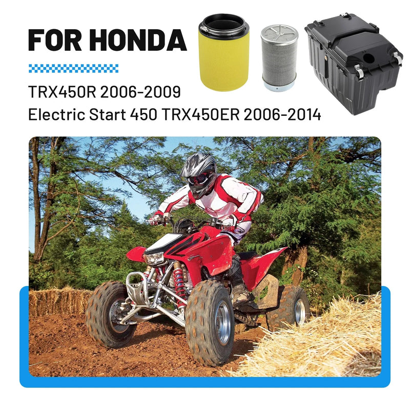 Honda TRX 450R 2 x Airbox and Filter Kit (2004–2014)